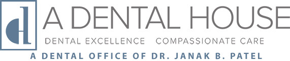 The image appears to be a logo with text, featuring the name  Adental House  prominently displayed alongside additional text that includes  Dental Office of Dr. Jajak B. D.S.